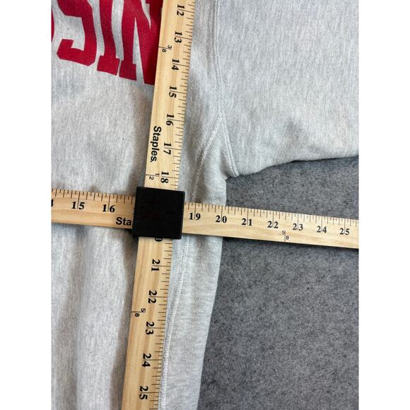 Vintage 90s Champion Reverse Weave Wisconsin Badgers Sweatshirt Men Large Fleece - Picture 3 of 4